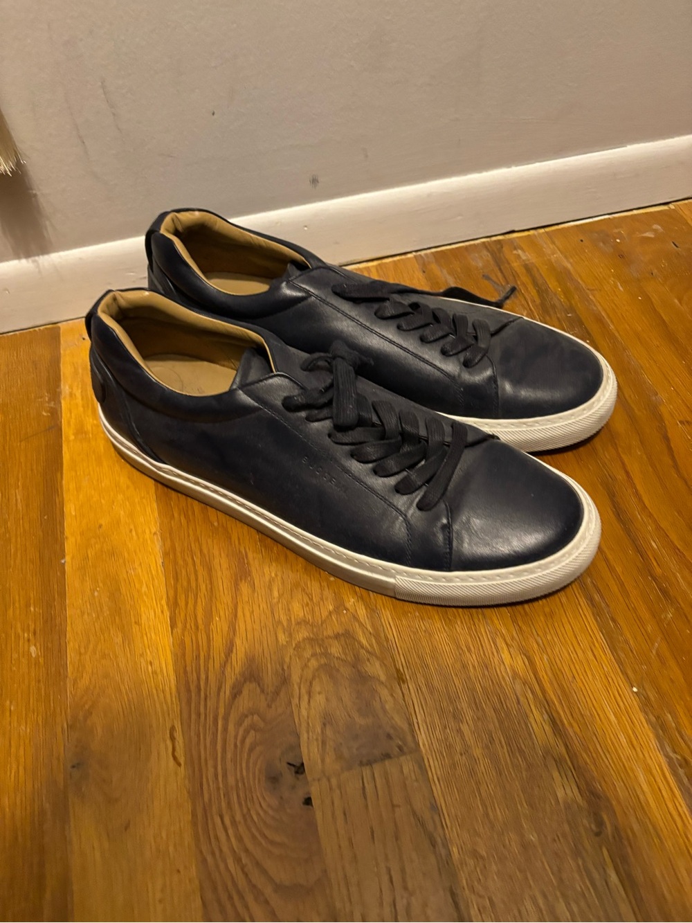 Buscemi Men's Casual Leather Sneakers - Dark Blue